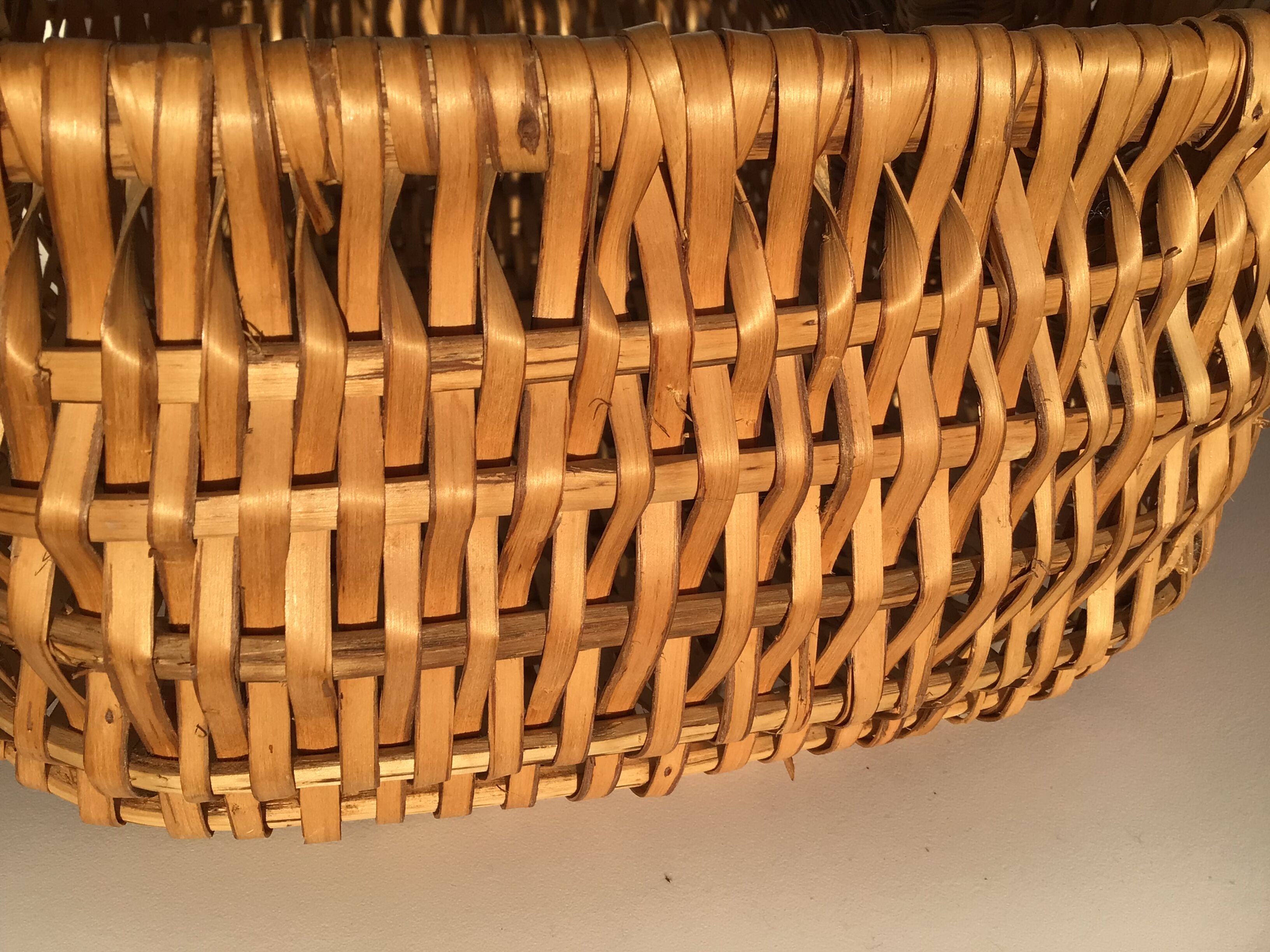 Rectangle braided hand basket