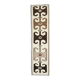 Vintage Turkish Oushak Handmade Wool Cotton White Runner Rug 99x390