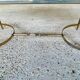 Vintage marble and brass coffee table circa 60's