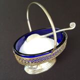 Sugar bowl or blue gravy boat dish
