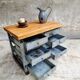 Industrial chest of drawers steel TV sideboard