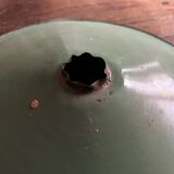 Grande gamelle en acier émaillé vert