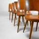 5 chaises Baumann Mondor, 1950-1960