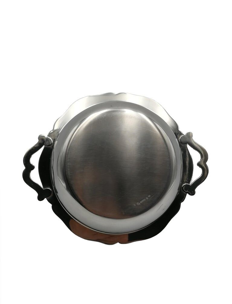 Set of 8 service pieces in silver metal Bruno Wiskemann style Louis XV 20th century