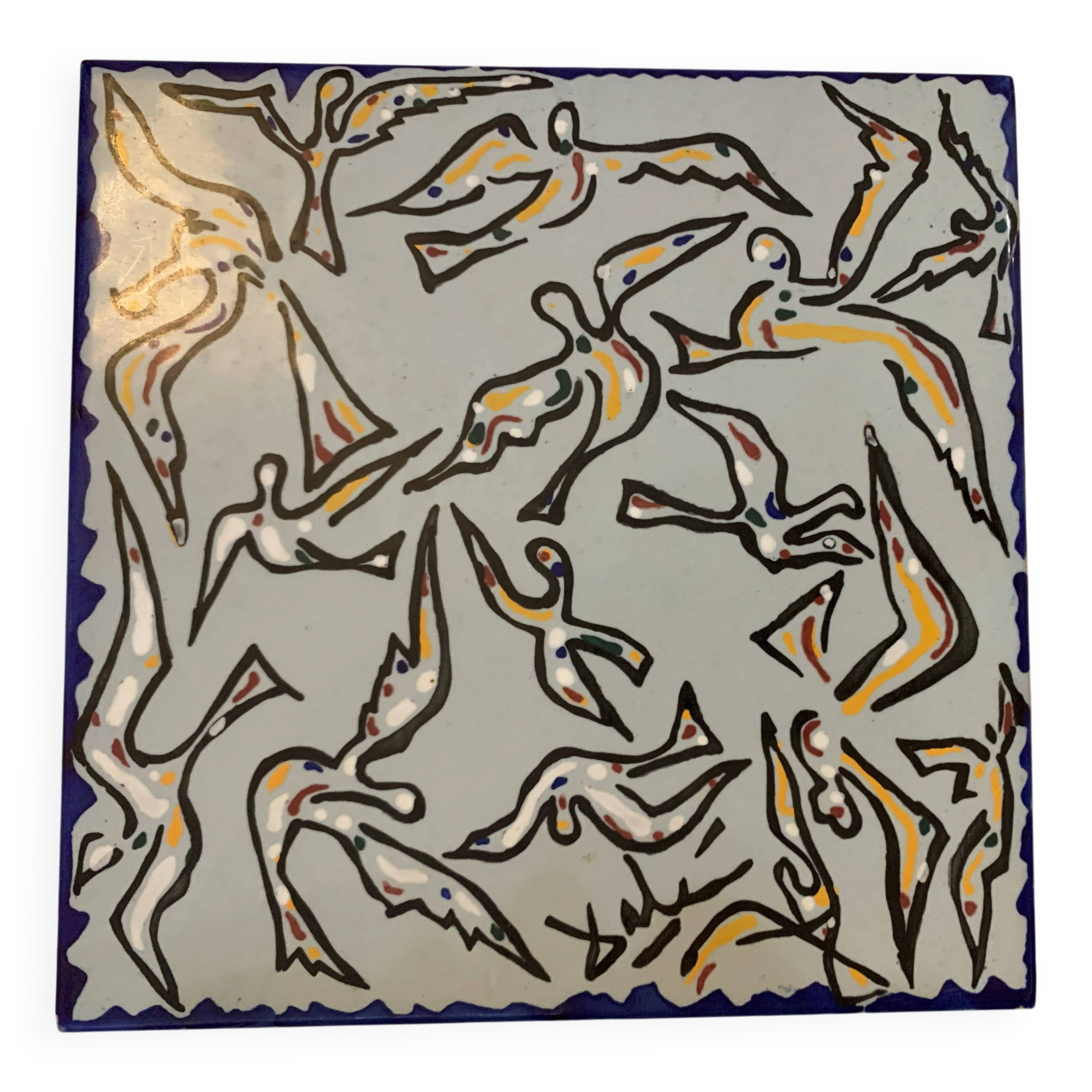 Vintage Ceramic Tile Salvador Dali "The Doves" – Edition 1954