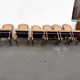 Série de 6 chaises à haut dossier de style Louis XIII