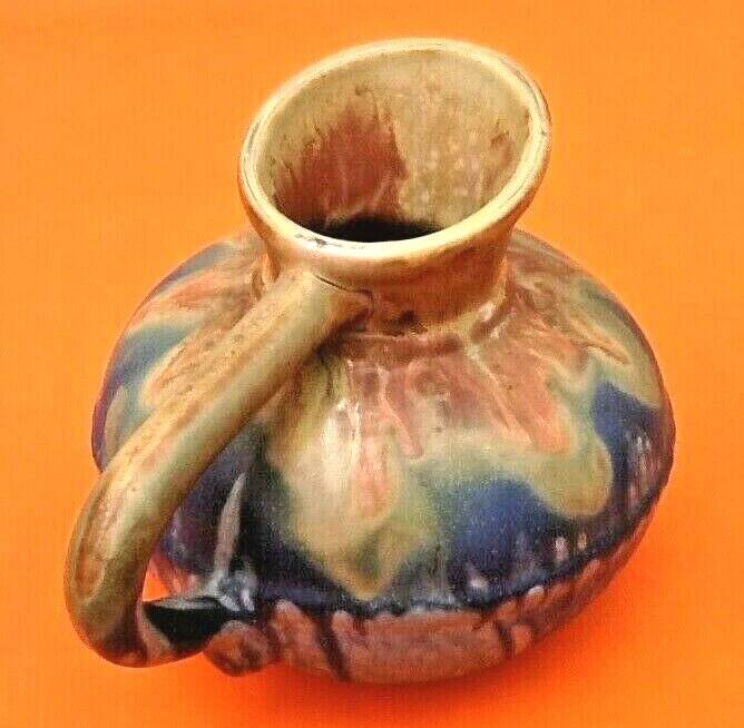 Art Nouveau Ceramist Gilbert Méténier (1876-1957) Jug "blue from Gannat"
