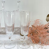 7 Champagne flutes Cristal D'Arques model "VERSAILLES"