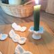 Porte couteau blanc en porcelaine
