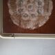 Coffee table in wood and ceramic, design 1970
