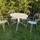 Wrought iron garden furniture