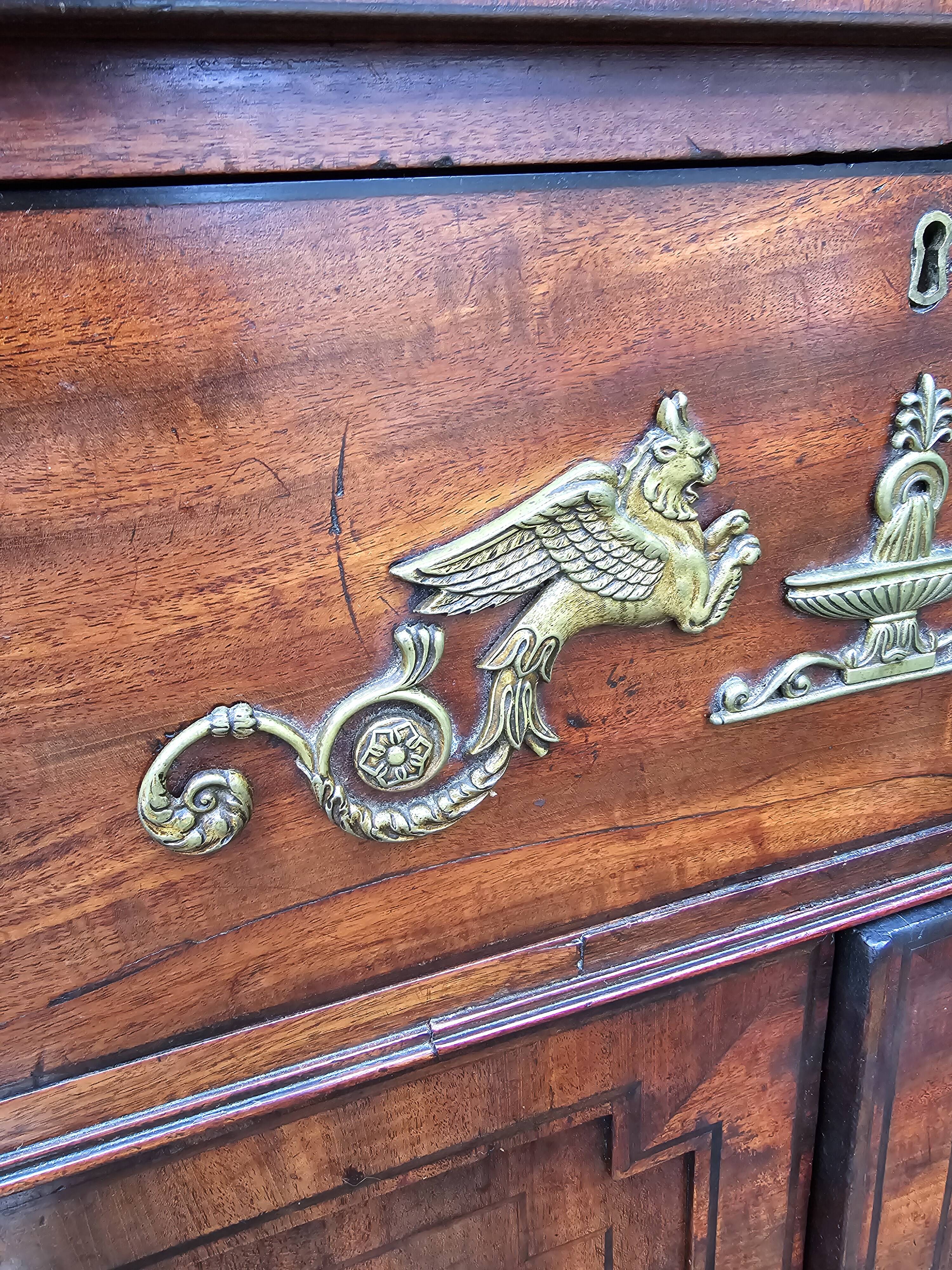 Antique Regency mahogany secretary