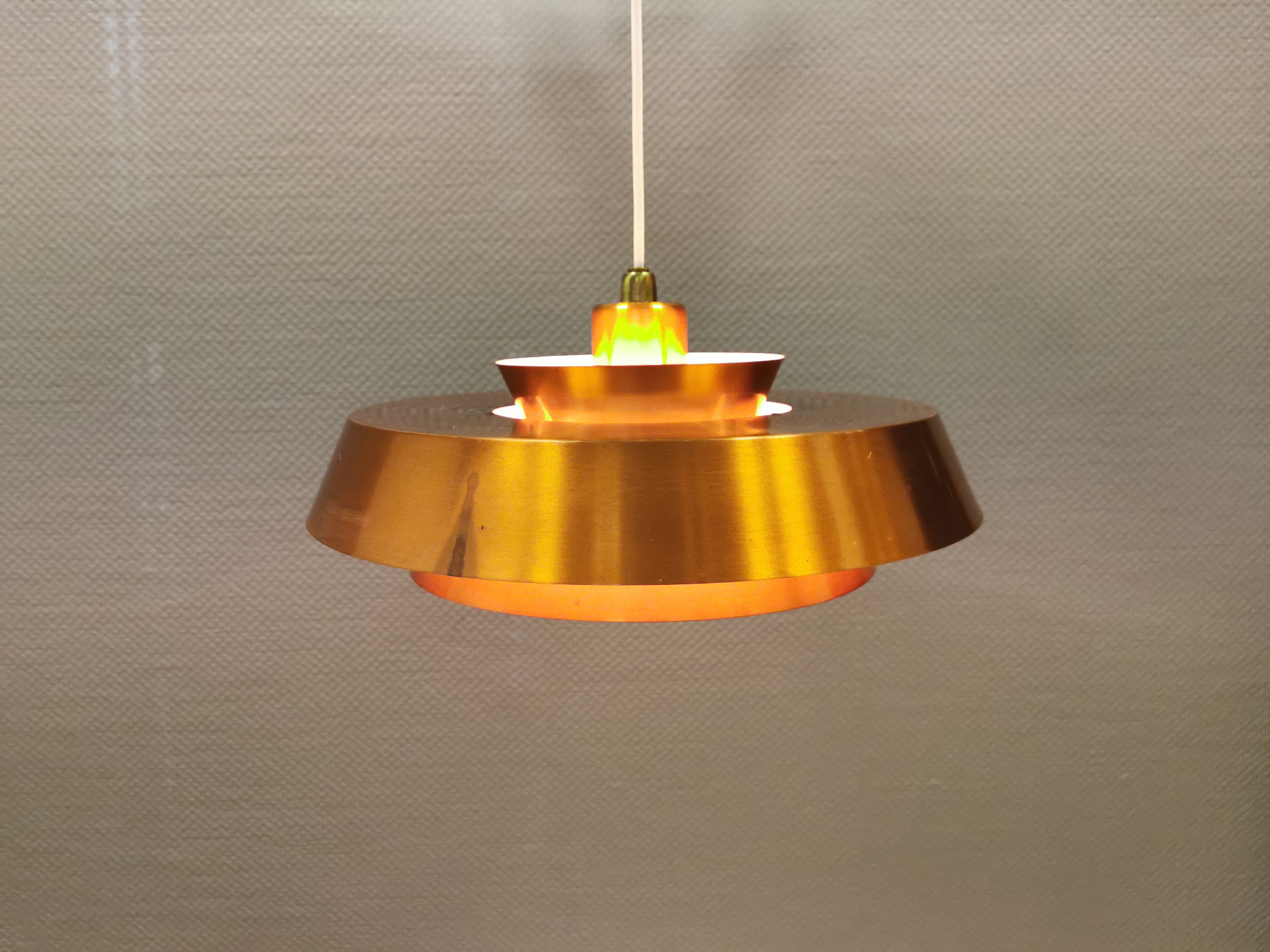 Ceiling lamp model "Nova" designed by Jo Hammerborg for Danish Fog&Mørup in 1963.