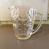 Vintage molded glass pitcher