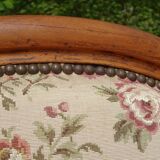 Antique Voltaire armchair with 4-position reclining backrest