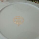 5 assiettes de service a poisson en porcelaine de france digoin n*1