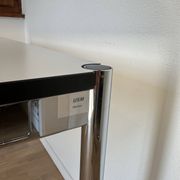 USM Haller desk in pearl grey laminate