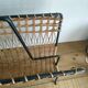 Iron and Rattan Magazine Rack - 1960s - Vintage