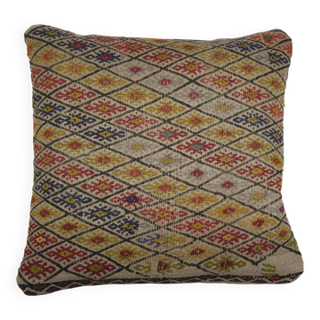 Housse de coussin turque vintage 43x43 cm