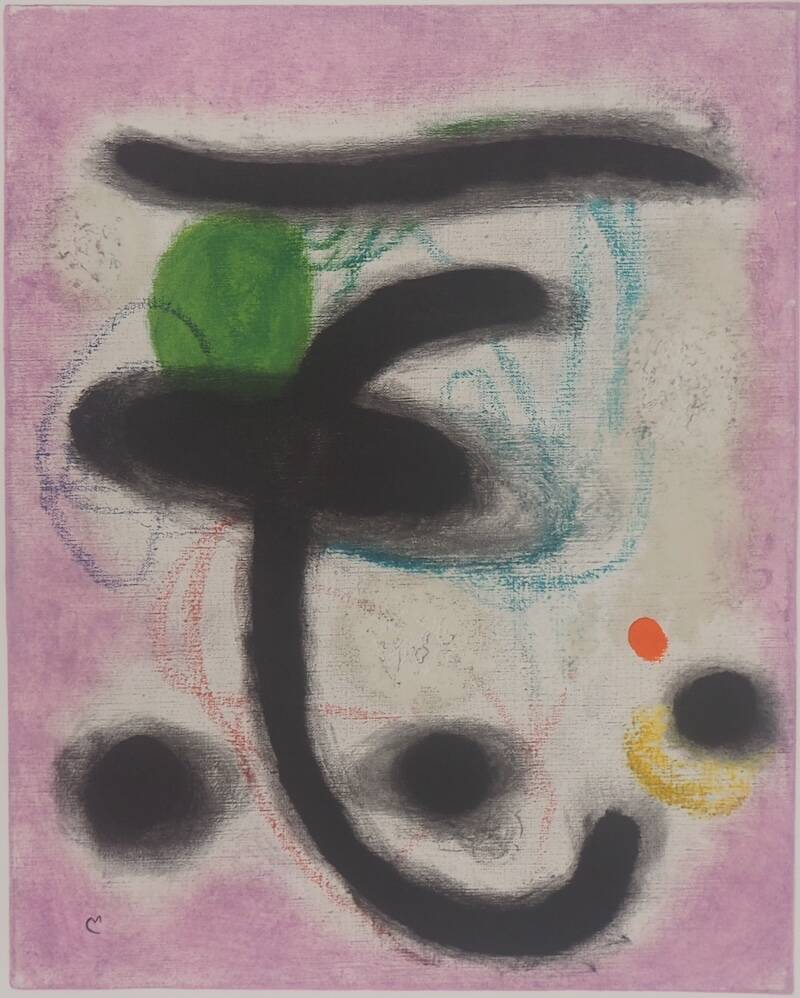 Joan Miró: Portrait of a Woman - Signed Lithograph