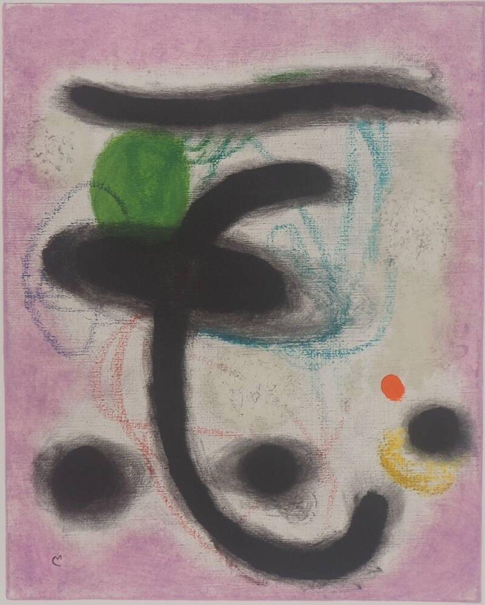 Joan Miró: Portrait of a Woman - Signed Lithograph