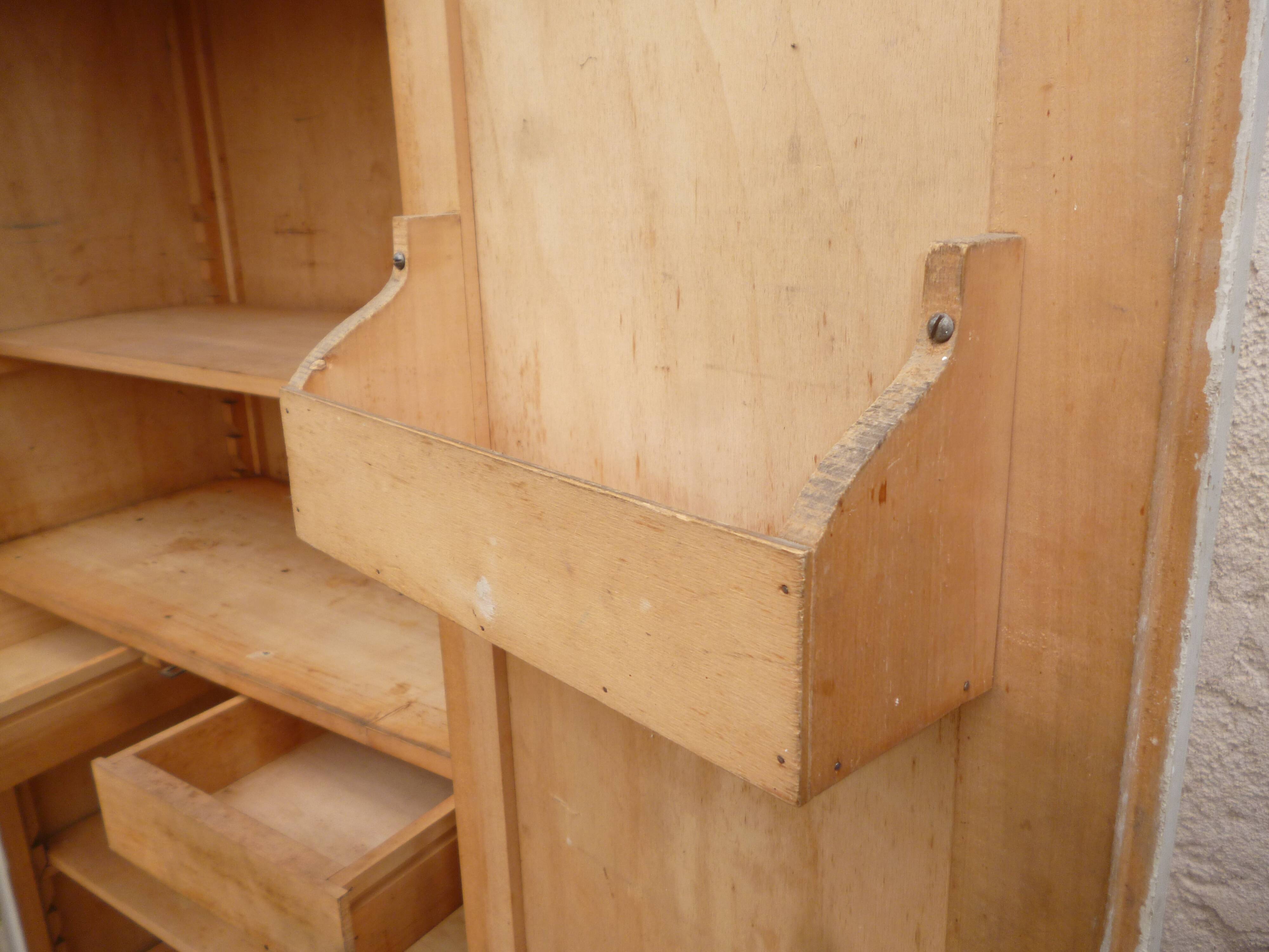 Original Parisian interior kitchen cabinet