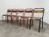 5 industrial style metal chairs, vintage