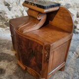 French Art Deco bedside table with a marble top, circa 1930.