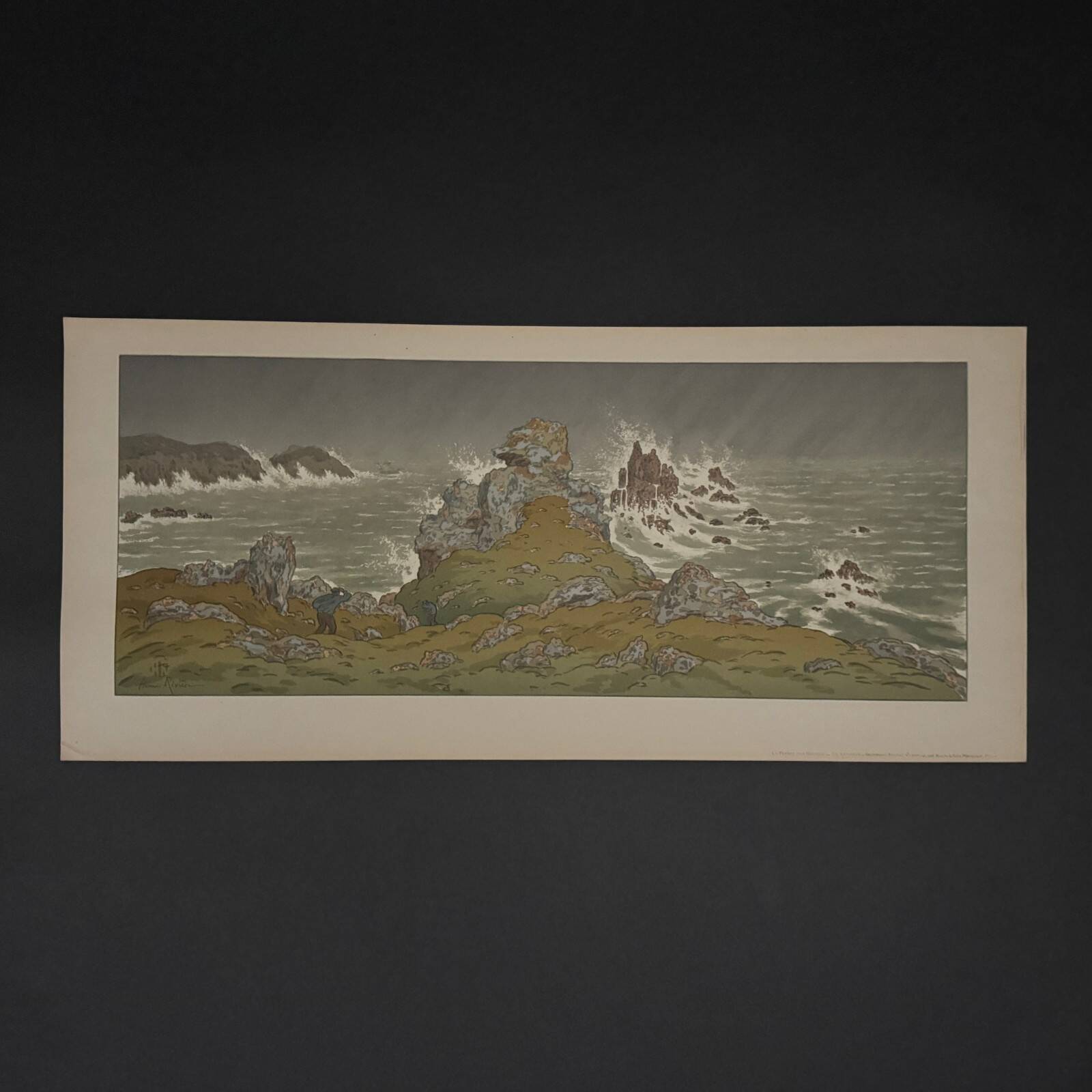 Lithograph by Henri Rivière The Fairytale Hours - The Storm