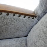 1940s Pair of Large Wing Chairs, Czechoslovakia