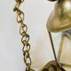 1950s pendant light, chain and brass ceiling light