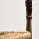 Oak armchair with three legs