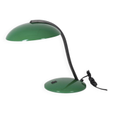 Vintage 80's table lamp in green metal veneta lumi design