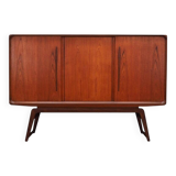 Teak highboard, Danish design, 1960s, production: Denmark