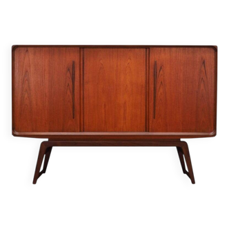 Teak highboard, Danish design, 1960s, production: Denmark