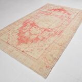 6x10 Pale Red Cream Turkish Vintage Rug,  172x295Cm SK 21080