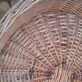 Vintage 50s planter on rattan stand