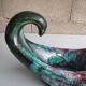 Large sculptural bowl Longwy Tourmalines, France, 1960s