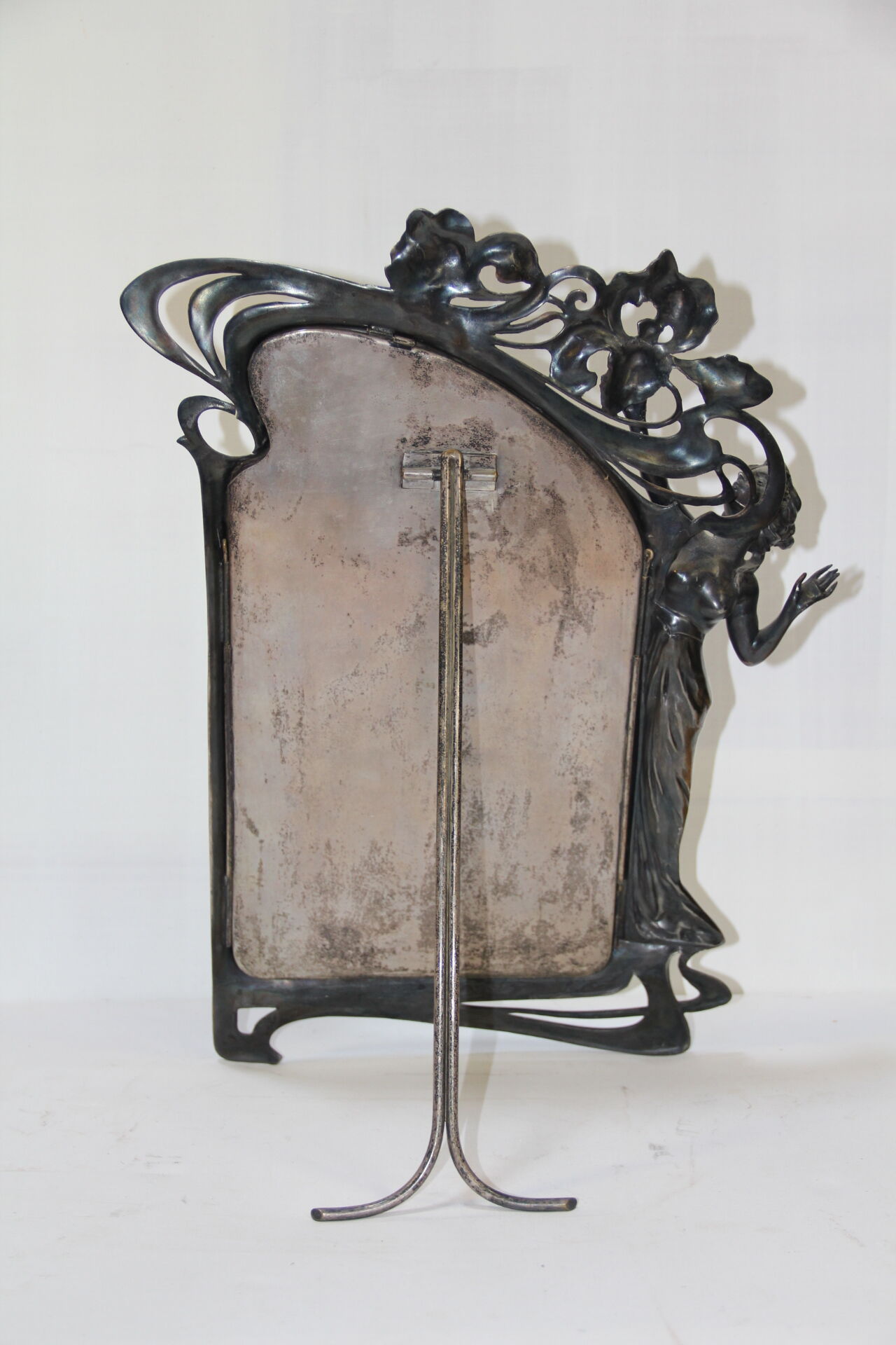 Miroir étain 1900 35x50cm