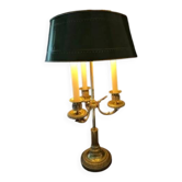 Bronze bouillotte lamp from the 19th century.