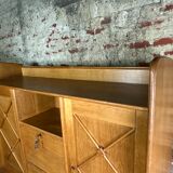 Vintage 1950 oak storage unit / secretary