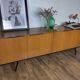 Scandinavian teak and metal sideboard