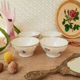 Set of 4 porcelain bowls of old limoges