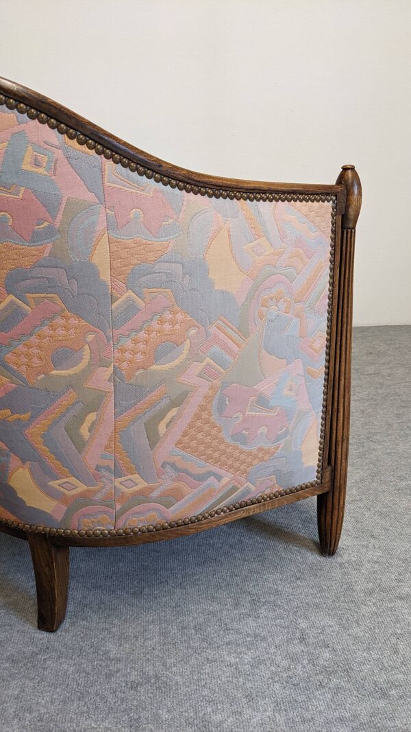 Canapé gondole ou banquette 2 places Art déco, France vers 1920