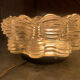 Ceiling light fixture in glass by Helena Tynell circa 1960.