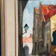 Original Swedish Oil on Panel - "Alley" by Knut Norman - Signed - Vintage and Framed - 59 × 46 cm (23.2" × 18.1")
