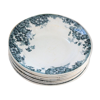 Lot of 8 hollow plates Marie-Louise collection