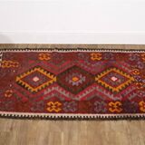 Vintage Maimana rug, handmade, Afghanistan mid century