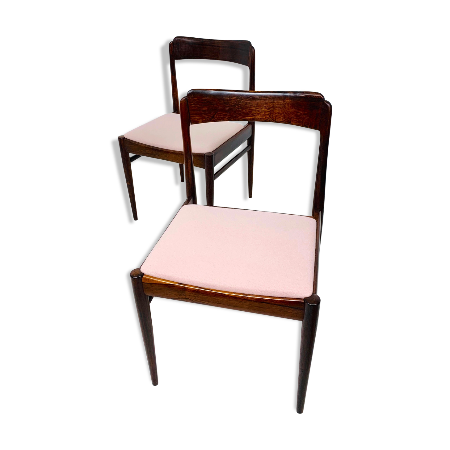 Danish mid-century palisander chairs by Ole Wanscher