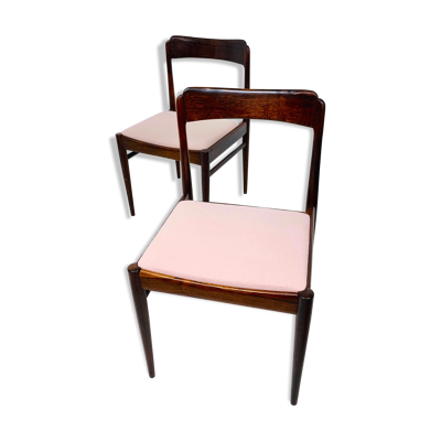 Chaises danoises en palissandre du milieu du siècle